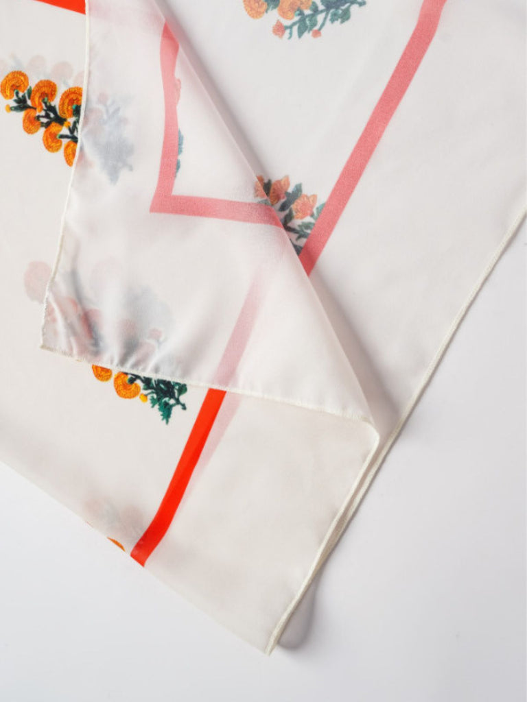 Beige 1960er Pflanzen & Blumen Cover-Up