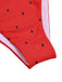 Rot 1960er Wassermelone Bogen Tie Bikini Set