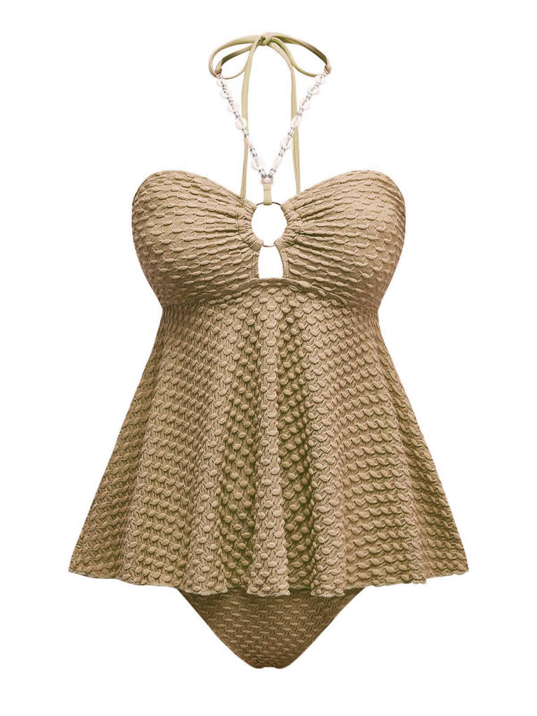 1940er Muschel Kette Schnürung Halfter Bademode