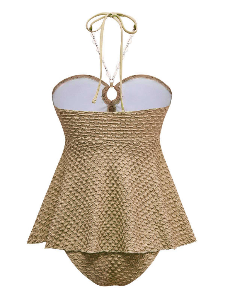 1940er Muschel Kette Schnürung Halfter Bademode