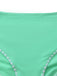 1940er Farbblock Tiefer V-Ausschnitt Rücken-Kreuzung Tankini Set