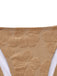 70er Badeanzug & Cover-Up mit 3D-Kamelie und Folien-Print