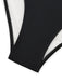 Schwarzer 50er Badeanzug mit Cut-out und Lang
