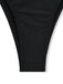 Schwarzes & Rosa 70er Gothic Netz-Bikini-Set & Cover-Up mit Bindeband