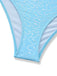 Hellblaues Tankini-Set im Stil der 1950er Jahre mit Neckholder, Rüschen und Schleife, Größe 7