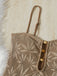Khakier 60er Badeanzug mit Perlen und Jacquard