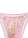 Rosa 80er Bikini-Set mit Neckholder und Triangle