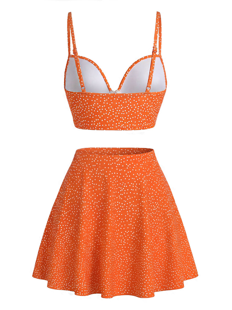 Tankini-Set mit Polka-Dots und Bügeln aus den 1950er Jahren, Set 7