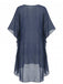 70er Cover-Up im Boho-Stil mit Häkelarbeit und Quadrat-Muster