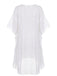 70er Cover-Up im Boho-Stil mit Häkelarbeit und Quadrat-Muster