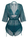 50er Bikini-Set & Cover-Up mit Neckholder und Glitzer