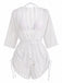 50er Bikini-Set & Cover-Up mit Neckholder und Glitzer