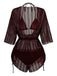 50er Bikini-Set & Cover-Up mit Neckholder und Glitzer