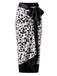80er Badeanzug & Cover-Up mit V-Ausschnitt und Leoparden-Print