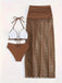 80er Boho Bikini-Set & Cover-Up