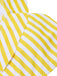 [Vorverkauf] Multicolor 1930er Schulterfreien Streifen Badeanzug