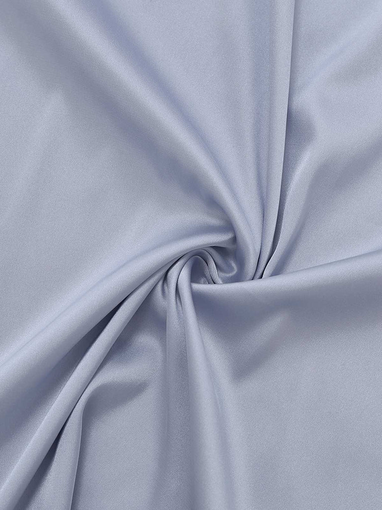 [Vorverkauf] Hellblau 1930er Rückenausschnitt Spitze Nachthemd