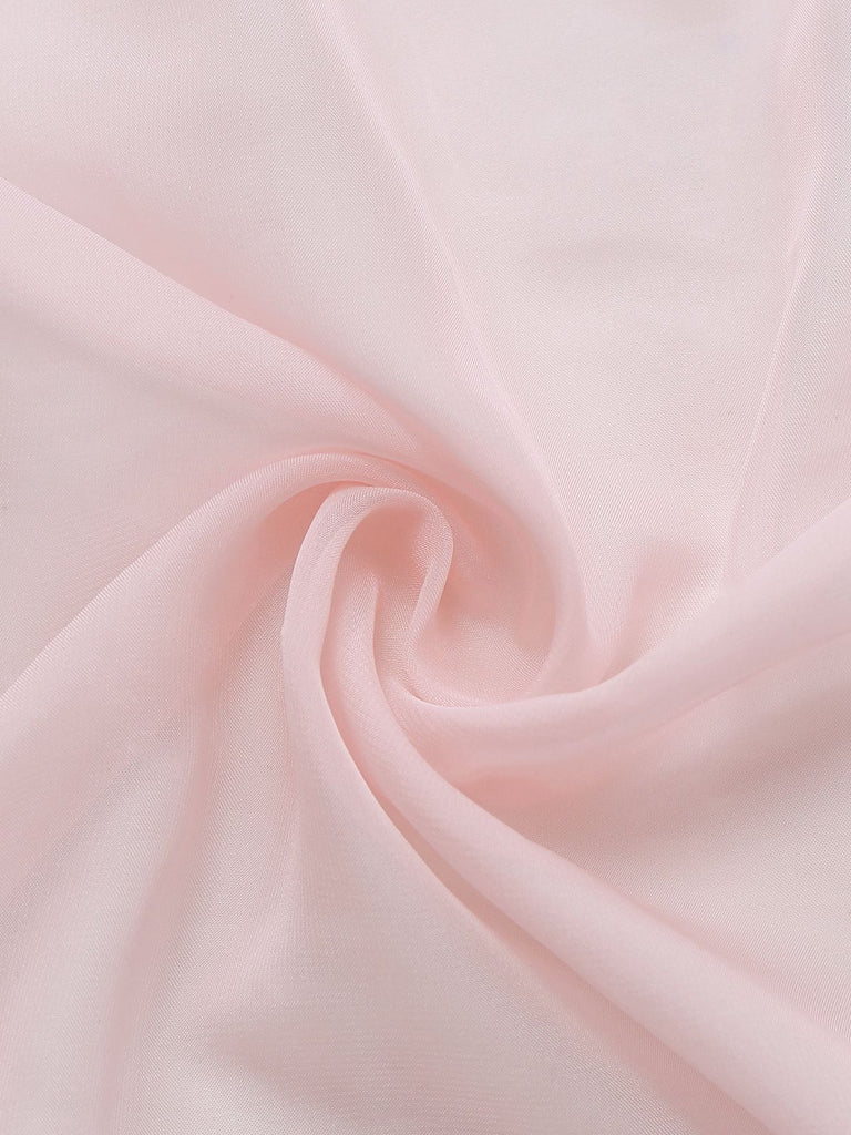 [Vorverkauf] Rosa 1930er Netz Plissiertes Spitze Taille Nachtwäsche