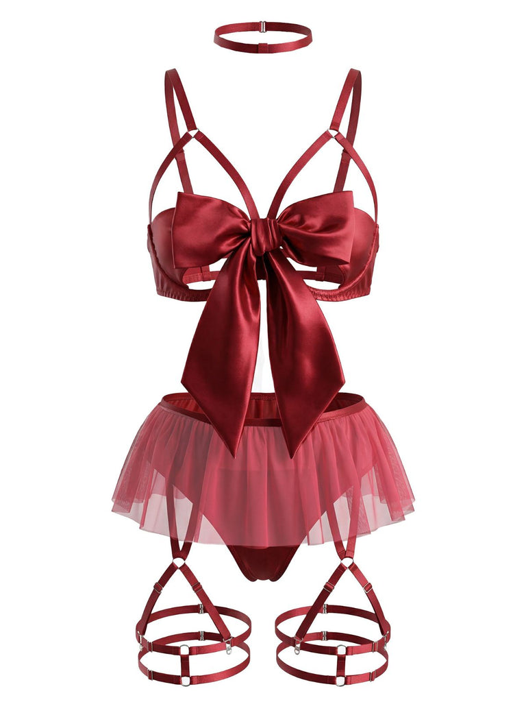 1960er Bogen Netz Patchwork  Pyjama Set