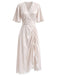 [Pre-Sale] Cream Color 1950s Floral Lace Nightgown 6