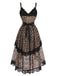 [Pre-Sale] Black 1930s Lace V Neck Nightgown 4