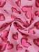 Rosa 50er Reizwäsche mit Herz und Leoparden-Print