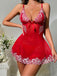 50er Babydoll-Nachthemd aus Spitze und Mesh
