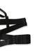 Schwarzes 50er Dessous-Set mit Cut-outs und Riemchendetails