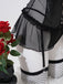 Schwarzes 50er Dessous-Set aus Kunstleder mit Schnürung