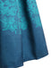 Blau 1950er Spitze Blumen Swing Kleid