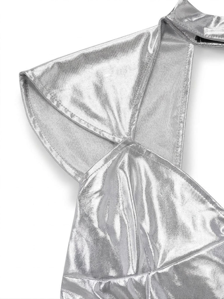 Silber 60er mit Neckholder und Metallic