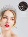 Silbernes Vintage Kronen-Haarband mit Strass
