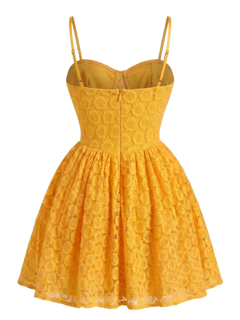 50er Kleid mit rückenfrei und Spitze