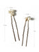 Vintage Braut-Haarnadel-Set mit Perlen