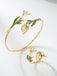 Vintage Armband mit Blumen und Ring