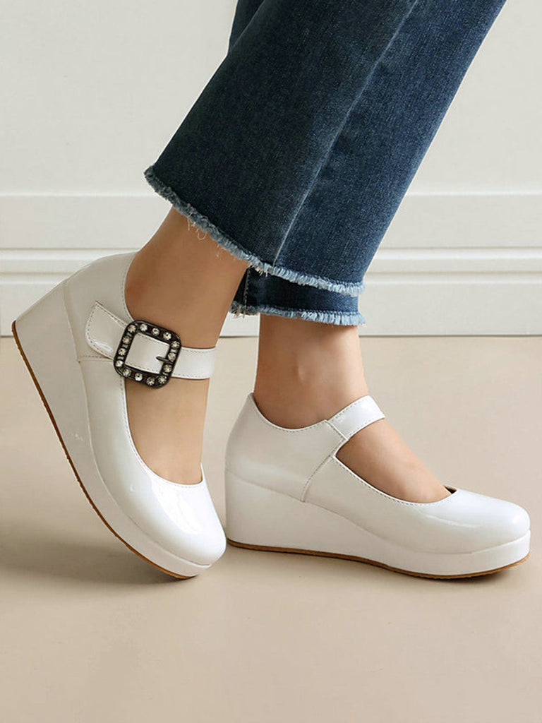 Vintage Schuhe mit Mary Jane und Schnalle