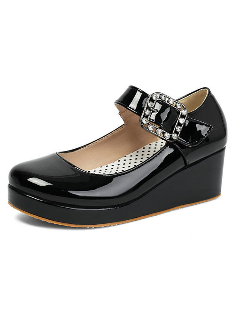 Vintage Schuhe mit Mary Jane und Schnalle
