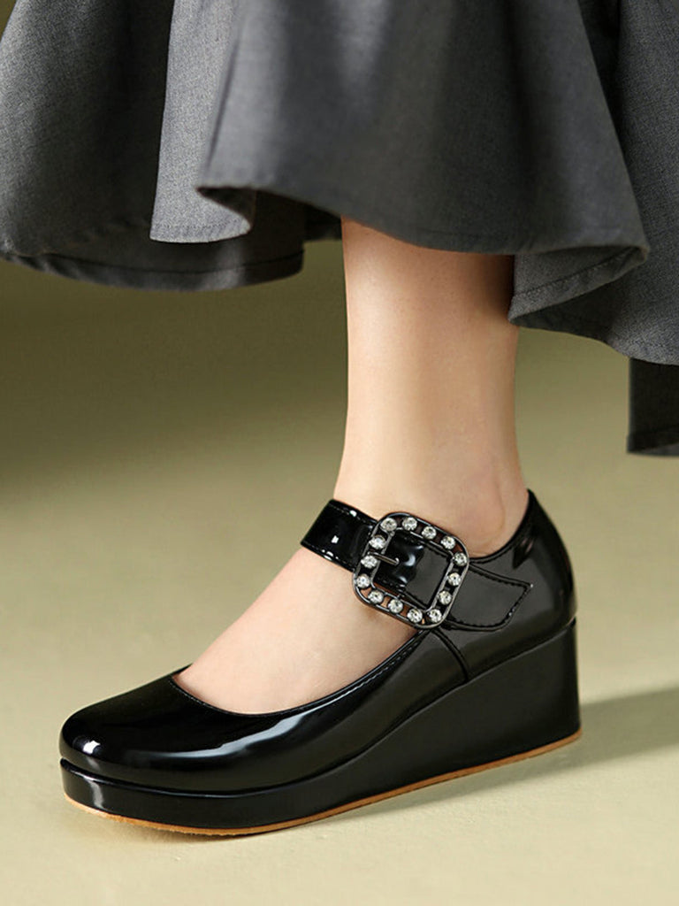 Vintage Schuhe mit Mary Jane und Schnalle
