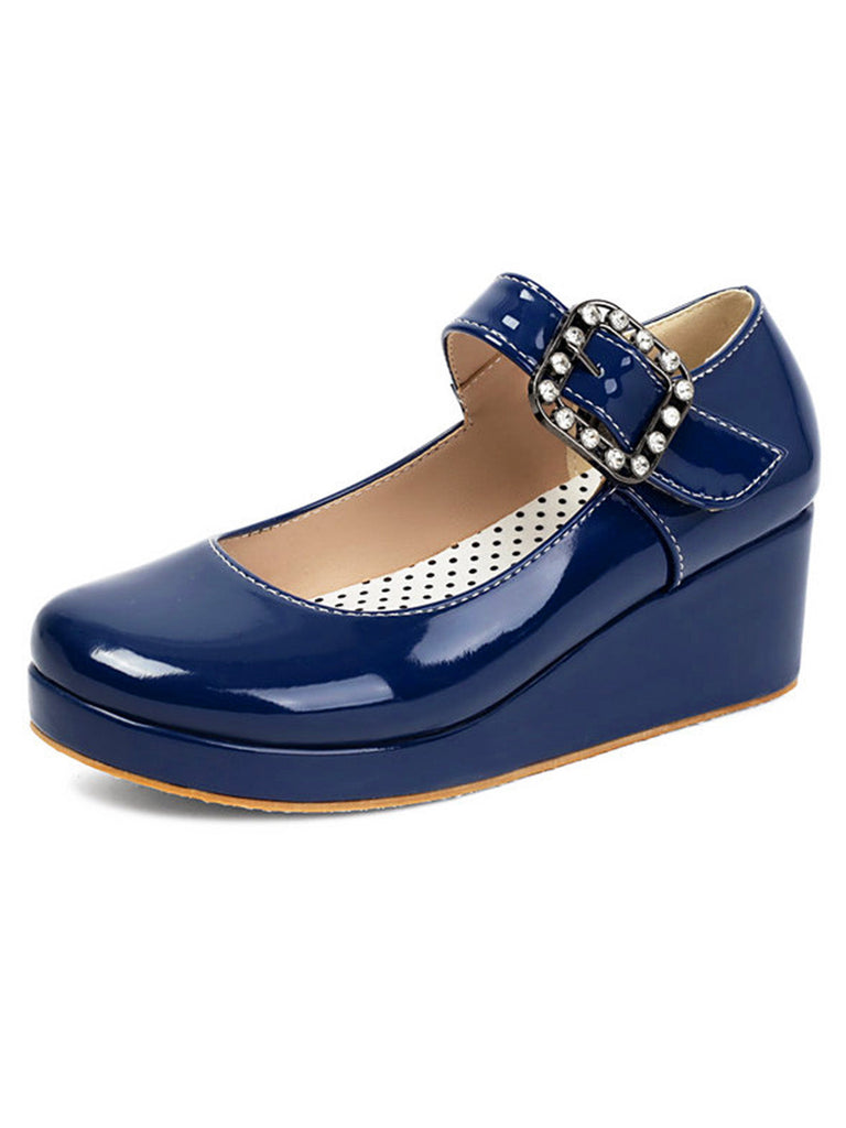 Vintage Schuhe mit Mary Jane und Schnalle
