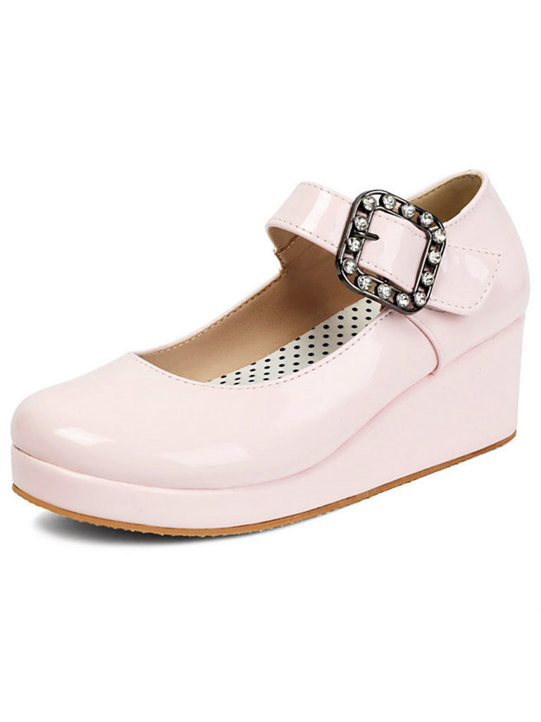 Vintage Schuhe mit Mary Jane und Schnalle