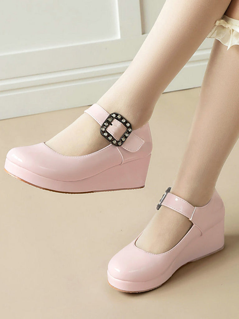 Vintage Schuhe mit Mary Jane und Schnalle