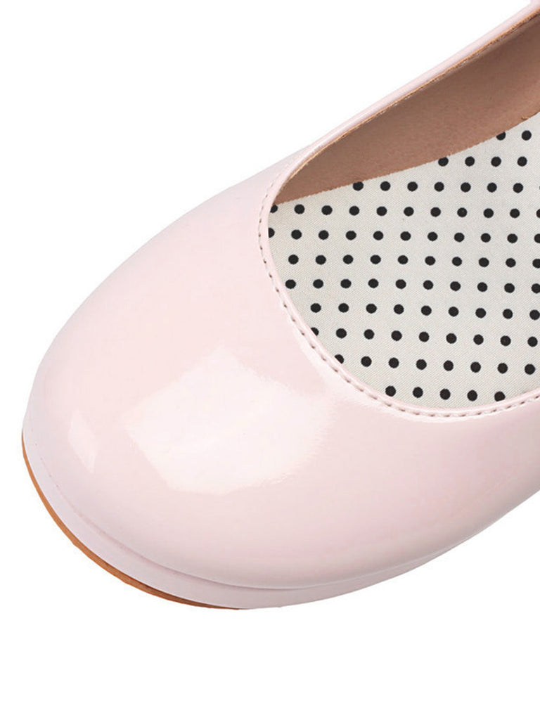 Vintage Schuhe mit Mary Jane und Schnalle