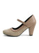 Vintage Pumps mit Spitz und Blockabsatz