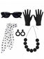 Vintage Polka-Dot Accessoire-Set für Party & Cosplay