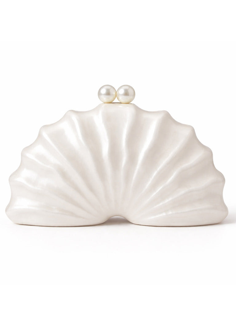 Vintage Tasche mit Perlen und Shell