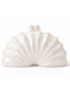 Vintage Muschel-Clutch mit Perlen