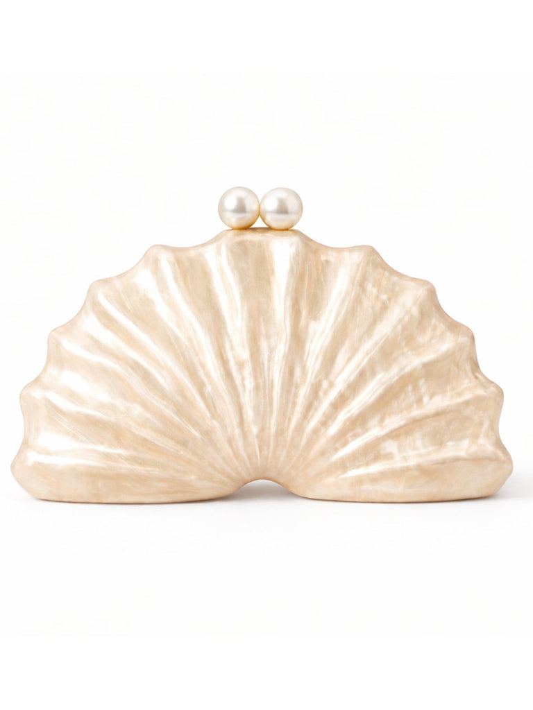 Vintage Tasche mit Perlen und Shell