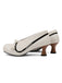 Retro Bogen PU Rundspitze Blockabsatz Schuhe