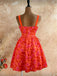 50er Vintage Swingkleid mit Blumen und Schnürung