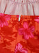 50er Vintage Swingkleid mit Blumen und Schnürung